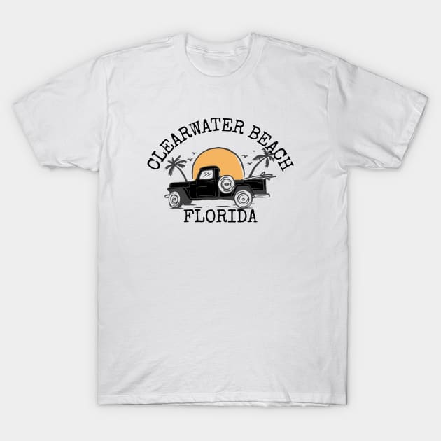 Clearwater Beach, Florida T-Shirt by Mountain Morning Graphics